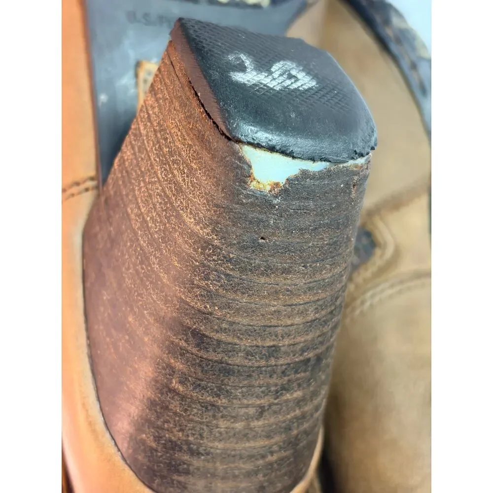 Born Brown Leather Knee-High Boots Size 8.5 Women's